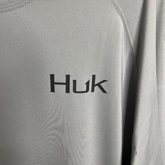 HUK KC Covered Up PURSUIT Long Sleeve in Gray Size XL - Picture 3 of 7